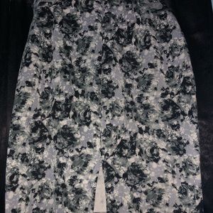 Flower Print Skirt